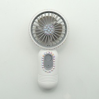 Mini ventilateur à cils rechargeable portable Beautiful Diamond en couleurs rose/bleu/noir/blanc/violet pour salon de beauté