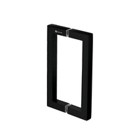 Barre de suspension de serviettes de luxe pour salle de bain, poignée carrée pour porte de douche, levier de tirage en verre
