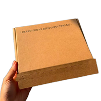 Boîtes d'emballage en carton ondulé personnalisées avec bandes de déchirement, grandes boîtes d'expédition, grandes boîtes d'envoi express, utilisées pour les vêtements