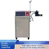 Machine de scellage automatique à induction refroidie par eau Zhongjie, scelleuse électrique haute précision en acier inoxydable 304 pour boîtes de conserve alimentaires, boissons et papier