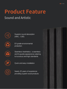 Panel Acústico Insonorizante WINEGO, Paneles de Pared de Listones de Madera, Panel Acústico de Madera Insonorizante Económico - Product Image 6