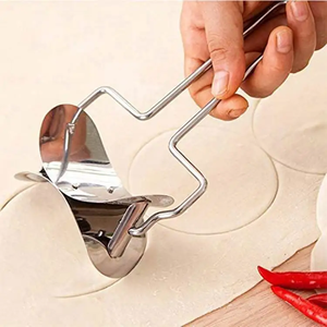 إكسسوارات مطبخ معدنية من الفولاذ المقاوم للصدأ ، غلاف زلابية وقالب فطيرة للرافيولي لصنع أطباق الذواقة اللذيذة - Product Image 6