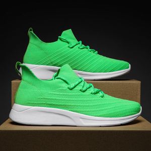 Black <b>Orange</b> Green Fashion Design Soft Lightweight Waterproof Customized Logo New Style Walking <b>Shoes</b> Casual <b>Shoes</b> for <b>Men</b> - Product Image 4