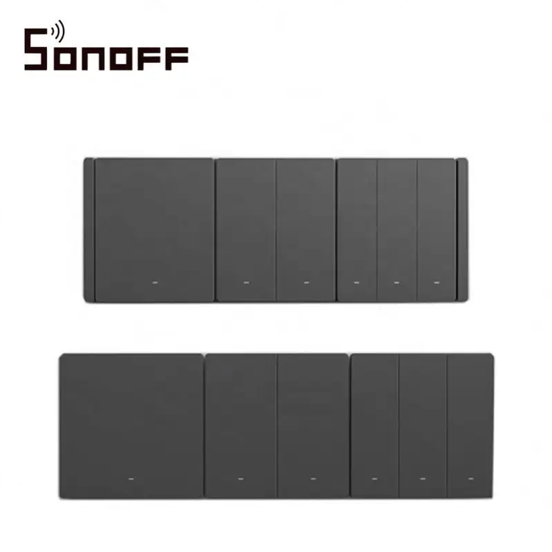 2022 New Sonoff M5 SwitchMan 1/2/3 Gang Wall Push Button Switch Remote Control Smart Light Timer Switch Alexa Google Home