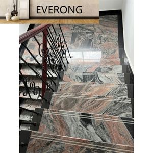 Tự nhiên Trung Quốc juparana đa Đỏ <span class=keywords><strong>Granite</strong></span> nhiều màu đỏ hạt <span class=keywords><strong>Granite</strong></span> với ngẫu nhiên đen grey tĩnh mạch lớn tấm gạch - Product Image 5