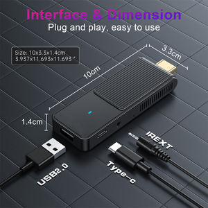 El mejor Mini Smart <span class=keywords><strong>TV</strong></span> <span class=keywords><strong>Stick</strong></span> con 4K Ultra HD Voice Remote Android 14 Dual Wi-Fi Quad Core Procesador-Versión global para Fire <span class=keywords><strong>TV</strong></span> - Product Image 4