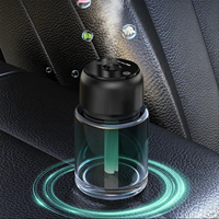 Diffuseur d'huiles essentielles sans eau pour voiture en verre intelligent et diffuseur sans fil, diffuseur de parfum vert, aromathérapie