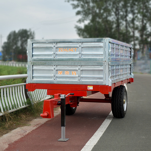 <span class=keywords><strong>Remolque</strong></span> galvanizado para un tractor agrícola móvil de <span class=keywords><strong>dos</strong></span> ruedas con componentes de engranajes, adecuado para operaciones de vertido agrícola - Product Image 6