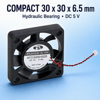 Ventilateur axial sans balais OEM personnalisé 30x30x6,5mm 5V DC, mini ventilateur de refroidissement 10000RPM 0,645W pour caméra de drone et VTX