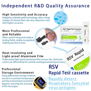 Test rapide RSV pour antigènes du virus <span class=keywords><strong>syncytial</strong></span> respiratoire (VSR) dans l'urine - Haute précision, indépendant, pratique, fabriqué au Zhejiang - Product Image 4