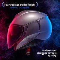 Casque de moto 3/4 unisexe de marque RNG, style coréen, toutes saisons, certifié GB811-2022A pour la moto et le scooter