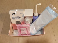 Lot de 5 culottes jetables en coton pour la maternité avec tampons à l'hamamélis et spray cicatrisant périnéal - Échantillon gratuit - Kit d'hygiène féminine