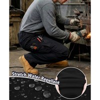 8432 Fortement recommandé, pantalon de travail en toile Dura-Stretch Rip-Stop avec poches cargo de 8,5 oz, résistant aux flammes, hydrofuge et anti-taches