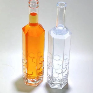 Bouteilles en verre carrées plates vides de 500 ml, 16 oz, 1 L, 1,5 L pour spiritueux, whisky, <span class=keywords><strong>vodka</strong></span>, gin avec bouchon en liège - Product Image 5