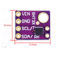 Module de capteur numérique de température et d'humidité GY-SHT30-D GY-SHT31-D SHT35 SHT40 SHT41 avec montage CMS