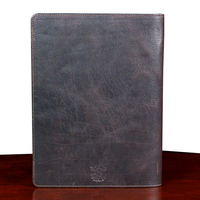 Portafolio de Documentos A4 de Cuero Genuino con Logotipo Personalizado en Relieve, Carpeta de Archivos Multifuncional para Negocios, Calidad Superior Vding