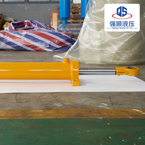 Vérin hydraulique Qiang Shun Engineering à diamètre de tige personnalisé haute pression pour applications d'excavatrices et de portes de barrière - Product Image 1