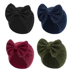 หมวกเด็กแรกเกิด ฤดูใบไม้ผลิและฤดูใบไม้ร่วง ขายดี รุ่นใหม่ แฟชั่น สีพื้น ลายรวงข้าว ผีเสื้อ ผ้าฝ้ายอินเดีย ระบายอากาศได้ดี - Product Image 3