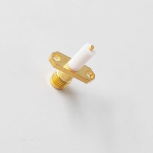 Conector hembra SMA coaxial RF Conector de brida SQ de 2 agujeros con aislador de 9,2mm y terminal de PIN de 1mm - Product Image 4