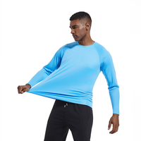 Camiseta de Manga Larga para Hombre, Protección Solar UPF 50+, Secado Rápido, para Deportes al Aire Libre, Personalizable, Venta al Por Mayor