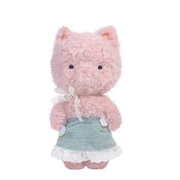 Peluche chaton mignon, adorable poupée chat, coussin câlin 31cm-50cm pour l'heure du coucher, cadeau pour unisexe, anniversaire 14 ans et plus