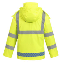 Uniforme de Patrulla de Tráfico Personalizado, Ropa de Trabajo de Alta Visibilidad Reflectante, Impermeable, Chaqueta y Pantalón de Trabajo Nocturno de Poliéster