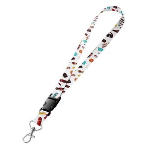 High Quality Custom <b>Polyester</b> Eco-Friendly and Silk Screen Printed Manufacturer's Cartoon Rpet <b>Lanyard</b> - Product Image 2