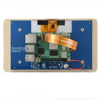 7 pouces DSI LCD 800x480 tactile capacitif 5 points 6H verre trempé Raspberry Pi 5/4B/CM4 Ubuntu Kali pilote gratuit 60Hz