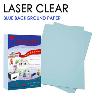 Láminas de Papel Transferible Imprimible con Respaldo Azul, Hojas de Papel <span class=keywords><strong>para</strong></span> Calcomanías Transparentes <span class=keywords><strong>para</strong></span> Láser y Agua, con Logotipo Personalizable - Product Image 2