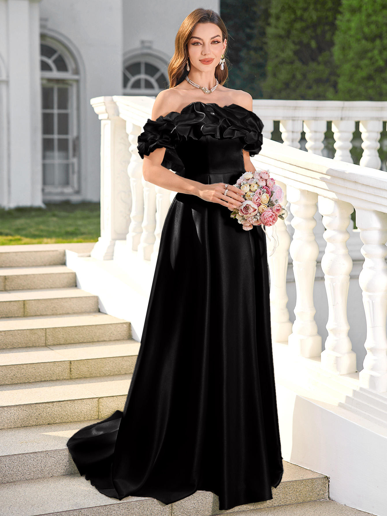 white dresses with split