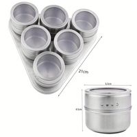 Pot de stockage de poivre magnétique en acier inoxydable en gros, ensemble de contenants à condiments personnalisés, ensemble de pots à épices