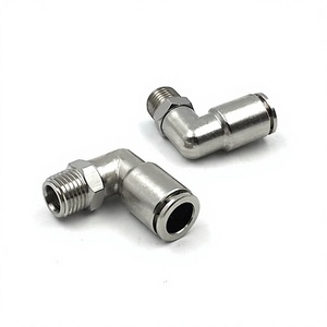 YIIDNN Raccord pneumatique rapide en plastique pour tuyau d'air, coude fileté PL8-02/4-M5/6-01/10-03 Guangdong - Product Image 2
