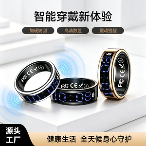 Anillo Inteligente con Pantalla Digital, Resistente al Agua IP68, Contador de Pasos, Monitor de Presión Arterial, Rastreador de Salud, Control por Aplicación - Product Image 4