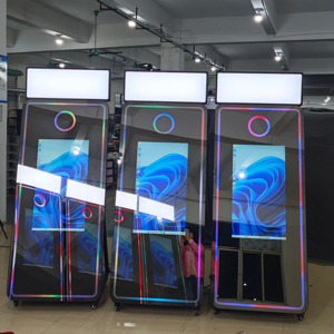 EU USA kho gương ảnh gian hàng máy 65inch gương màn hình cảm ứng thiết kế ma trận DSLR Máy ảnh photo Booth cho bữa tiệc - Product Image 1