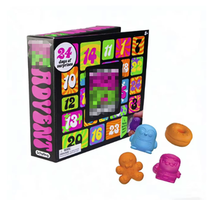 Cross-Border Hot Selling NeeD0_h 24-Compartment Squishy <b>Advent</b> <b>Calendar</b> Stress Relief Fidget Toy with Random Accessories - Product Image 1