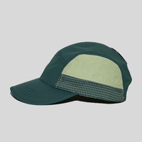 Gorra Deportiva de Secado Rápido con Bloques de Color Personalizados, 100% Poliéster, Visera Plana, Panel Suave, Gorra de Béisbol Atlética con Visera Curva Delgada para Verano