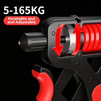 Micogo Fortalecedor de Agarre Manual Ajustable de Alta Resistencia 5-165KG, Entrenador de Antebrazo de Acero al Carbono con Contador Digital