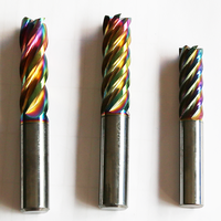 Fraise diamantée à quatre cannelures pour machines CNC, pour fraisage en montée et en descente, application aluminium