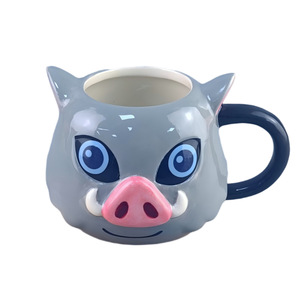 4 Estilos de Tazas de Cerámica de Anime <span class=keywords><strong>Tanjiro</strong></span> Inosuke, Taza de Café con Platillo, Taza de Agua Creativa para el Hogar, Regalo Coleccionable para Fans, Vajilla - Product Image 3