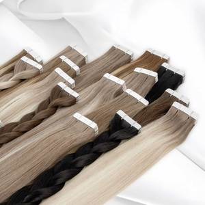 Extensiones de Cabello Remy Chino de Lujo, 100% Cabello Humano, Doble Trama, Liso, Sin Enredos, Sin Químicos, Trama Individual - Product Image 1