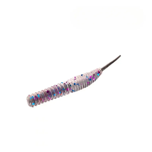 <strong>Black</strong> Plastic Pit Bass Mandarin Fish Lure Needle Tail Soft Worm Bait for Night Fishing <strong>Trolling</strong> and Root Baiting - Product Image 3
