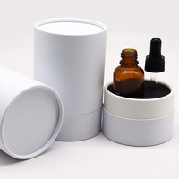 Boîte ronde en carton personnalisée de haute qualité pour l'emballage de cosmétiques, pour flacon d'huile essentielle ou de parfum