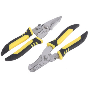 Alicates profesionales para pelar cables, alicates de crimpado, acero de grado industrial, hoja de acero al manganeso, 16 AWG, entrada frontal y lateral - Product Image 4