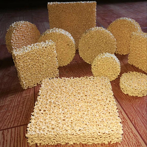 Công nghiệp alumina xốp tấm lọc bọt gốm với kích thước lỗ chân lông 10-60ppi cho đúc - Product Image 5