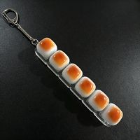 Vente d'usine : Keycaps de clavier en forme de pain caramel, bouton porte-clés, base à 1-16 emplacements, lumière LED, pendentif de sac à dos, gadget anti-stress
