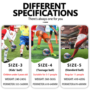 Pallone da Calcio Personalizzato di <span class=keywords><strong>Alta</strong></span> Qualità, Misura 5 - Termosaldato e Cucito a Macchina in Pelle PU per Partite Professionali all'Aperto - Product Image 3