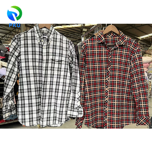 Camisas a cuadros de otoño-invierno para hombre, ropa de segunda mano para hombre, camisas cálidas esenciales, venta al por mayor, tienda de ropa usada, América en línea - Product Image 6