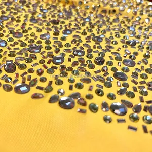 Fashion Design Rhinestone Fabric Wholesale Bling Crystal Rhinestone Fabric For Clothing Jersey