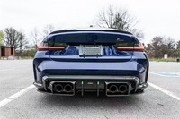 Kit carrosserie en fibre de carbone sèche pour G80 M3, style RZ, comprenant lèvre avant, diffuseur, spoiler et jupes latérales, pour rétrofit/amélioration