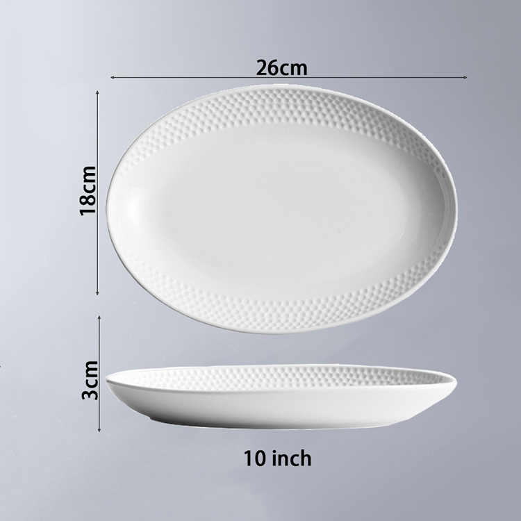 10 inch oval plate